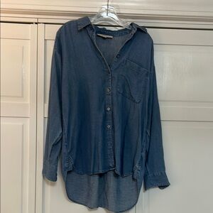 LOFT Blue Button Down Shirt